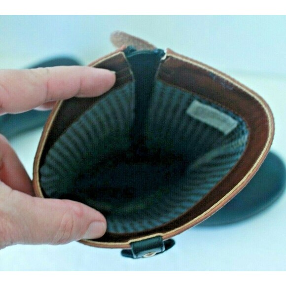 Tommy Hilfiger Riding Boots Black Tan Cognac Side Zip Womens Size 4 - Picture 5 of 8